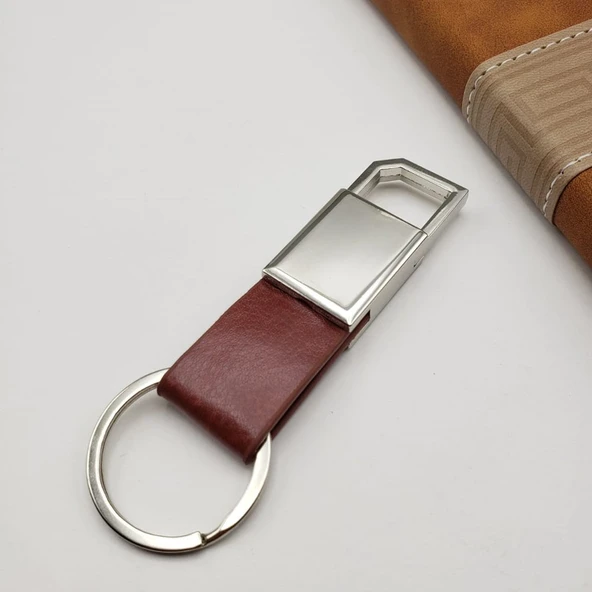 Metal Anahtarlık Kahverengi ürün görseli 1