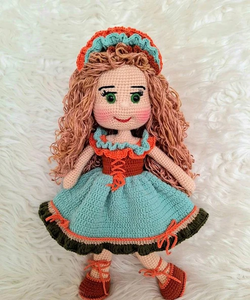 Banuş Bebebek Amigurumi Organik Oyuncak ürün görseli 1