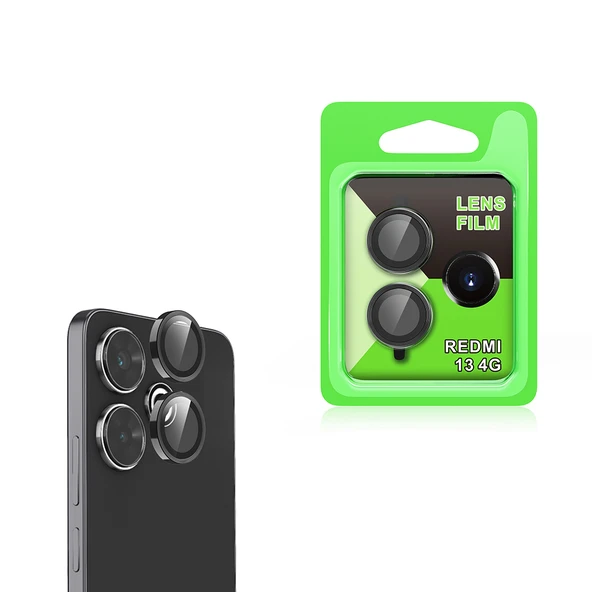 Gpack Xiaomi Redmi 13 4G uyumlu Kamera Lens Koruyucu Metal Tekli CL07 ürün görseli 1