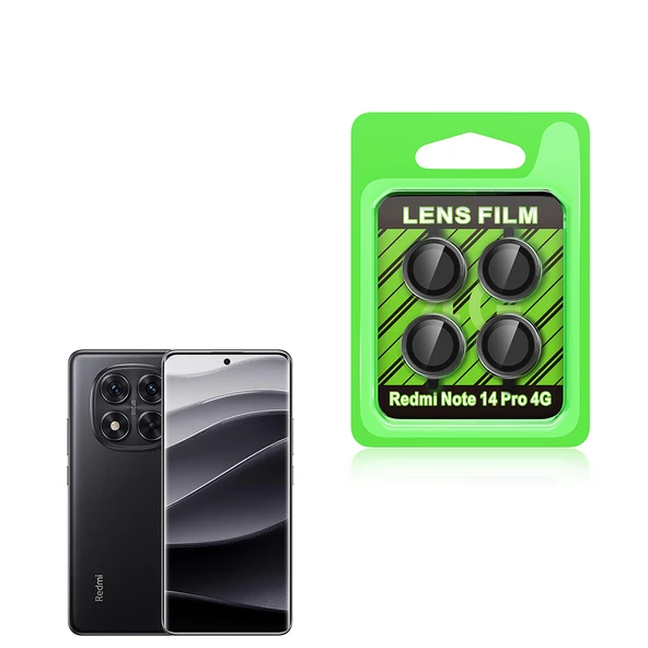 Gpack Xiaomi Redmi Note 14 Pro 4G uyumlu Kamera Lens Koruyucu Metal Tekli CL07 ürün görseli 1