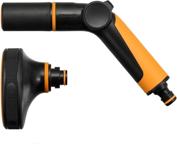 Fiskars 1065494 Ayarlanabilir Sulama Tabancası + Çok İşlevli Nozul ürün görseli 1