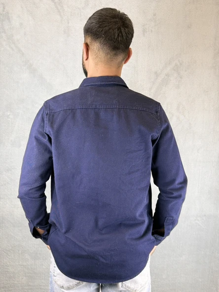 Cep Eskitme Gabardin Gömlek - Resim 3