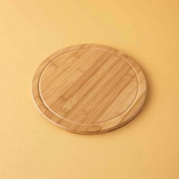 Rossel Premium 30cm Bambu Çizgi Dönerli Sunum Tahta -2341 ürün görseli 1