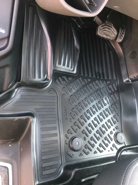 Ford Tourneo Custom 2012-2023 Havuzlu Paspas | Şoför + 2 Yolcu Koltuğu - Otomatik Vites ürün görseli 1