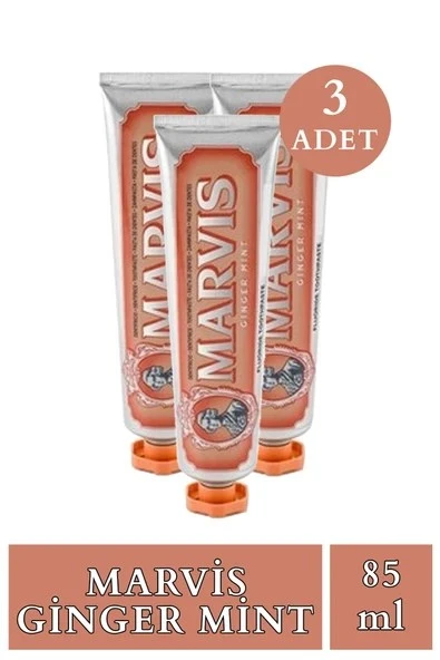 Marvis Ginger Mint Diş Macunu 85 ml 3 Adet ürün görseli 1