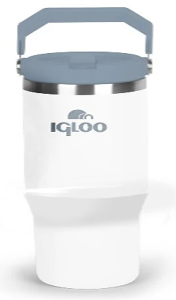 Igloo Powder Termos 900ml 205788 Beyaz Mavi ürün görseli 1