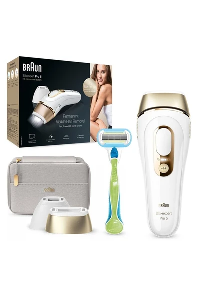 Silk Expert Pro 5 PL5154 Yeni Nesil IPL + Tasarım Çanta Lazer Epilasyon Aleti ürün görseli 1