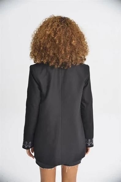 Leomie Nakışlı Blazer Ceket 6106 - Resim 5