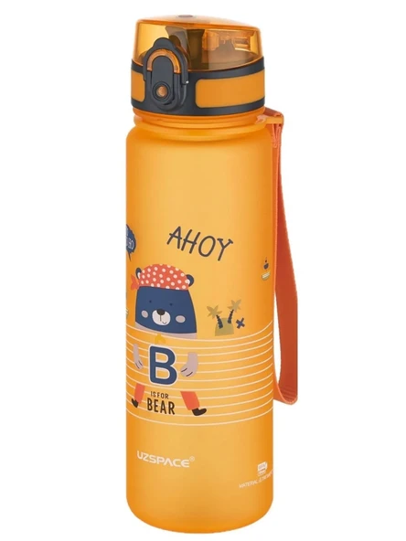 Vagon Life Uzspace Matara Tritan 500 ML Hayvan Desenli  3026-5 Turuncu ürün görseli 1