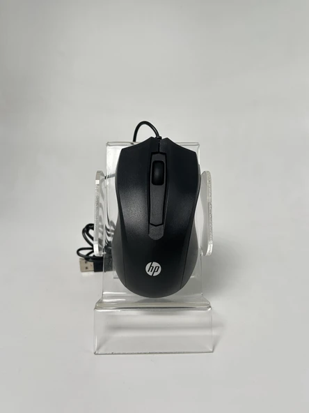 HP 100 Kablolu Mouse Siyah 6VY96AA (OUTLET) - Resim 2