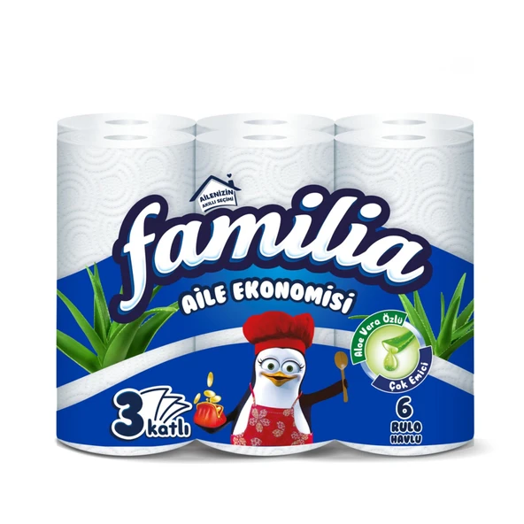 Familia Aloevera Özlü Çok Emici Havlu 6'lı ürün görseli 1