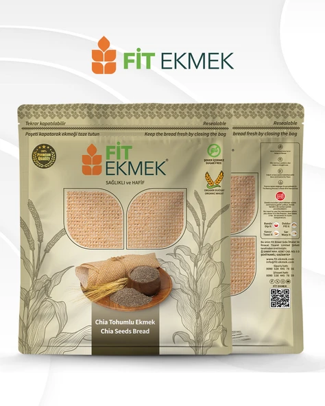 fit 2'li Chia Lavaş Ekmeği 300gr - Resim 3