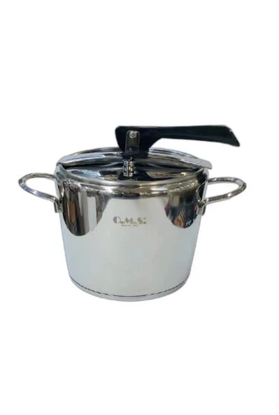 Oms 5110 Silindir Klasik Düdüklü Tencere 5 Litre Silver ürün görseli 1