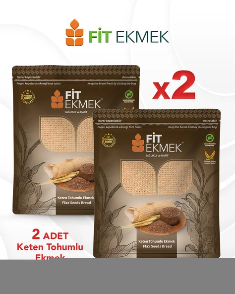fit 2'li paket Keten Tohumlu Lavaş Ekmeği 300gr ürün görseli 1