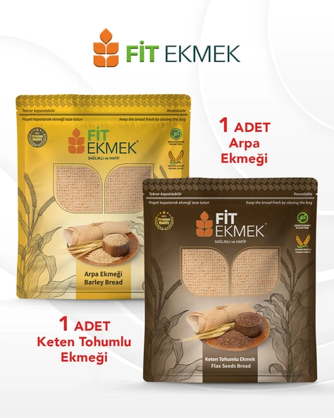 fit Arpa Lavaş Ekmeği 300gr ve Keten Tohumlu Lavaş Ekmeği 300gr ürün görseli 1