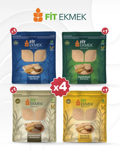 fit Kepekli, Yulafli, Arpa ve Chia Lavaş Ekmeği 300gr ürün görseli 1
