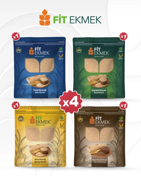 fit Kepekli, Yulafli, Arpa ve Keten Tohumlu Lavaş Ekmeği 300gr ürün görseli 1