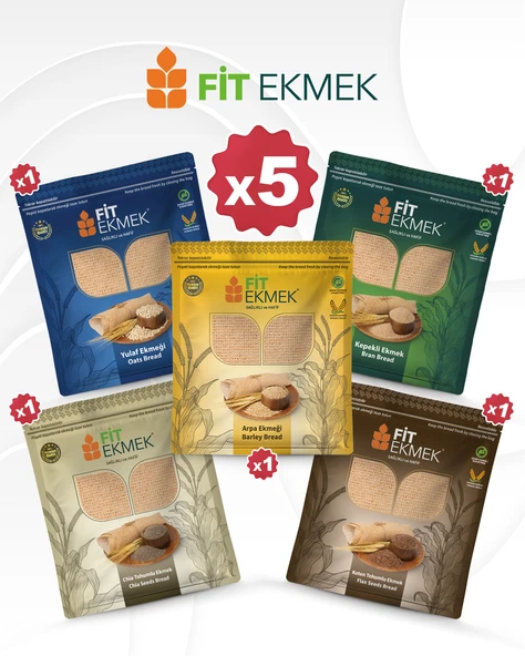 fit Kepekli , Yulafli , Chia , Arpa ve Keten Tohumlu Lavaş Ekmeği 300gr ürün görseli 1