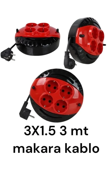 Zhltools Mini Kablolu Makara 4'lü 3mt ürün görseli 1