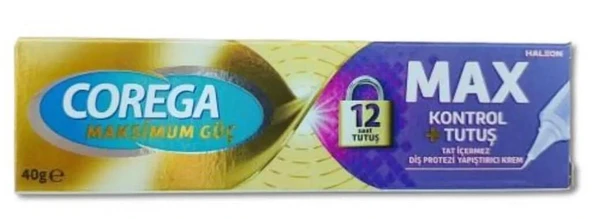 Corega Max Güç Kontrol + Tutuş Diş Protezi Yapıştırıcı Krem 40 gr ürün görseli 1