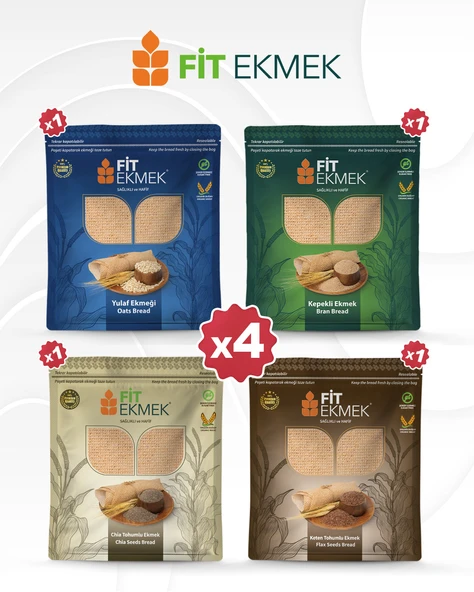 fit Kepekli, Yulafli, Chia ve Keten Tohumlu Lavaş Ekmeği 300gr ürün görseli 1
