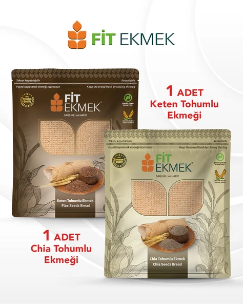 fit Chia Lavaş Ekmeği 300gr ve Keten Tohumlu Lavaş Ekmeği 300gr ürün görseli 1