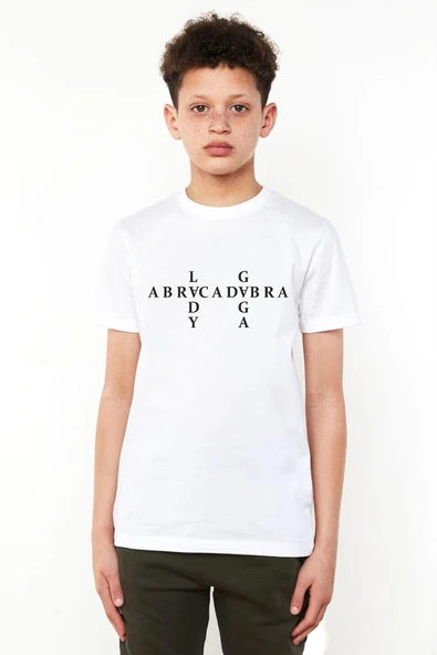 Lady Gaga Abracadabra Beyaz Çocuk Bisikletyaka Tshirt ürün görseli 1