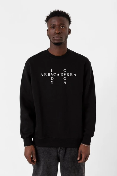 Lady Gaga Abracadabra Siyah Erkek 2ip Sweatshirt ürün görseli 1