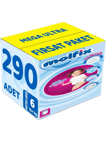 Molfix 6 Numara Extra Large 290'lı Külot Bez ürün görseli 1