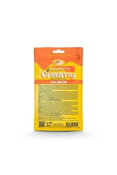 Delibon Creamy Somonlu Sıvı Kedi Ödül Maması 5x15 gr ürün görseli 1