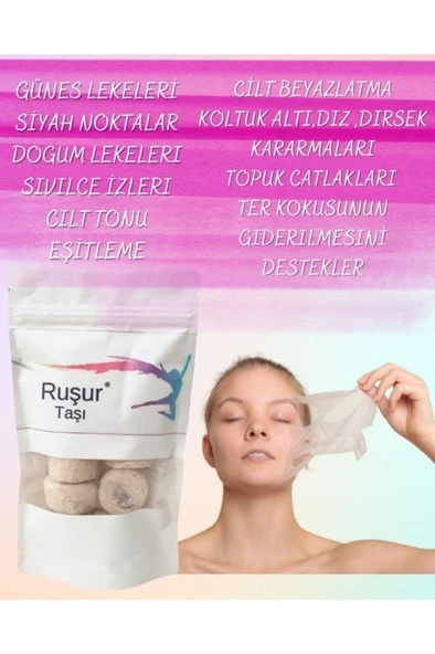 %100 Doğal Ruşur Taşı 12 Adet ürün görseli 1