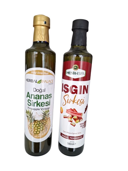 Ananas Sirkesi 500 ml & Işgın sirkesi 500 ml avantajlı sirke seti ürün görseli 1