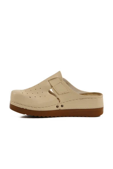 Bej Anatomik Unisex Sabo Terlik - Resim 2