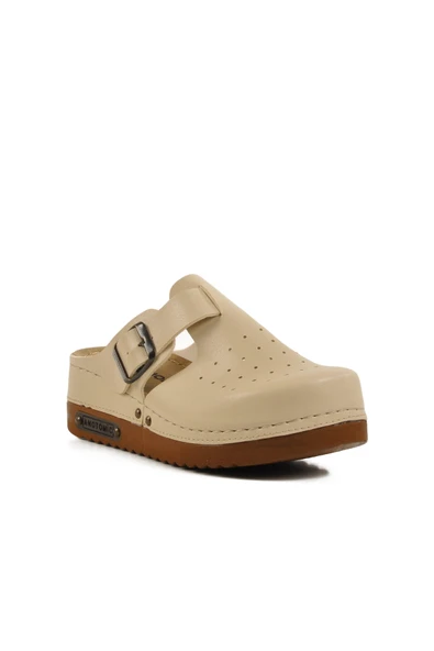 Bej Anatomik Unisex Sabo Terlik - Resim 3