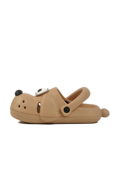 Bej Unisex Çocuk Sabo Terlik - Resim 2