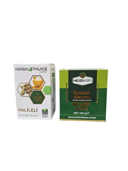 HALİLELİ MACUN 230 GR & ÇAM KOZALAĞI MACUNU 240 GR İKİLİ MACUN SETİ ürün görseli 1