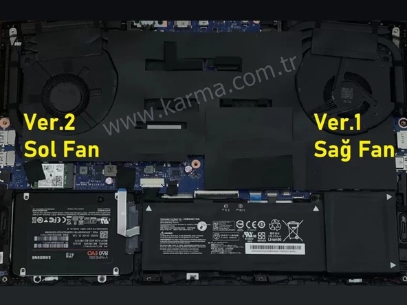 Casper Excalibur G900.1180-BF70X-B Notebook GPU Fanı (Ver.2 Sol) ürün görseli 1
