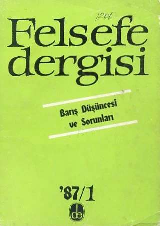 Felsefe Dergisi 87/1 Ocak 1987 ürün görseli 1