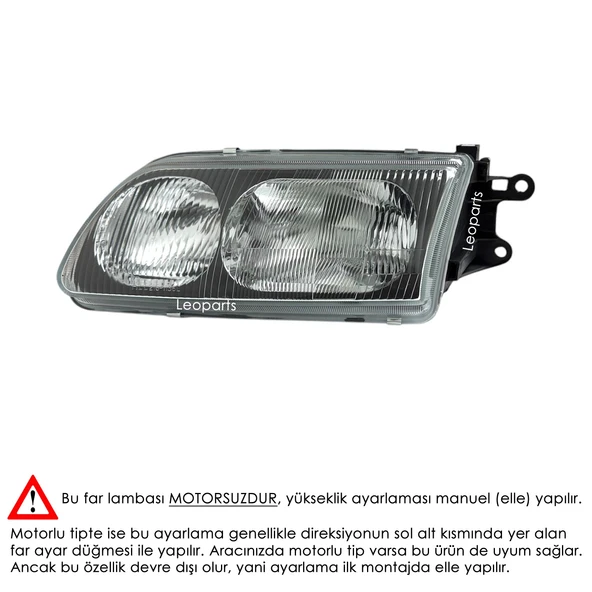 Leoparts Mazda 626 Far Lambası Sol 1998-2000 GE8K-51-040P ürün görseli 1