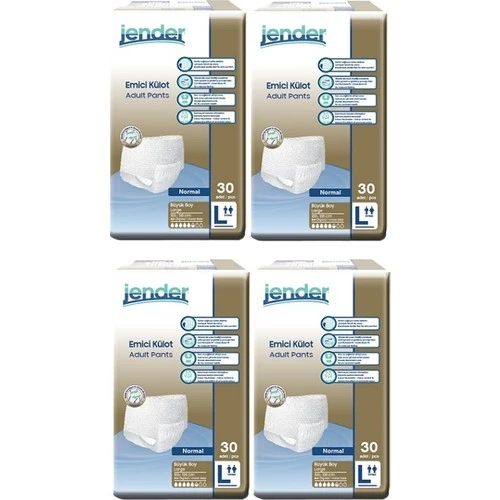 Jender Emici Külot Large 120 Adet 30'luk 4 Paket ürün görseli 1