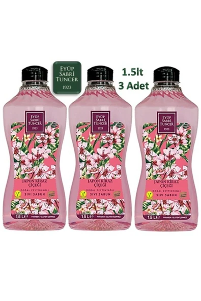 Sıvı Sabun Japon Kiraz Çiçeği 1.5 Lt 3'lü ürün görseli 1