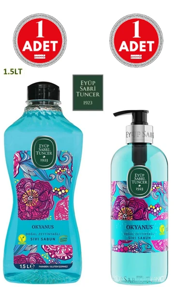 Okyanus Sıvı Sabun Seti 1500 ml Ve 500 ml ürün görseli 1