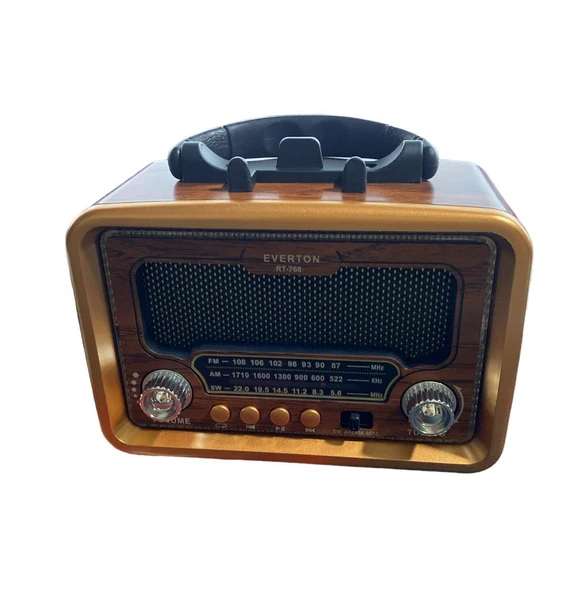 Tayfun Nostalji Radyo ve Müzik Çalar  RT-768-GÜNEŞ Enerjili-Fenerli-Bluetooth-Usb-Fm ürün görseli 1