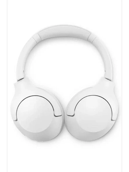 Beyaz Kulak üstü wireless Bluetooth Kulaklık - Resim 4