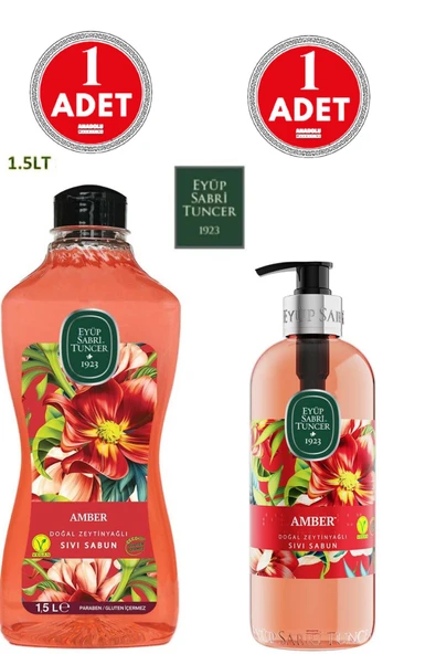 Sıvı Sabun Seti Amber 500ml Ve 1500 ml ürün görseli 1