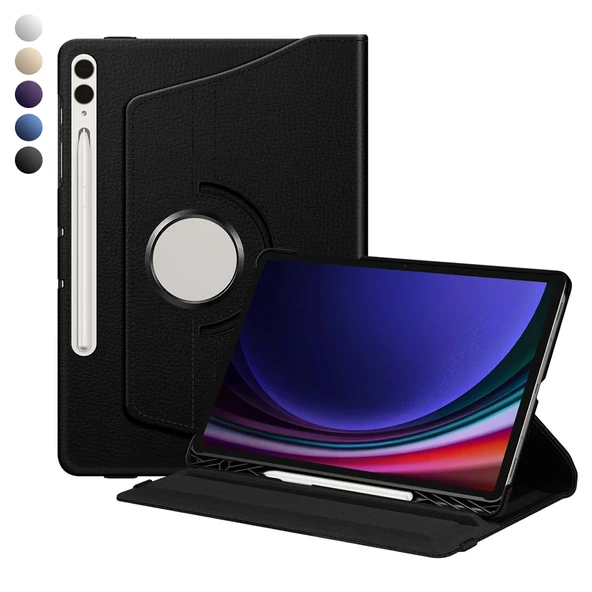 Samsung Galaxy Tab S9 FE+ Kılıf 360 Döner Elite Seri Tablet Kılıf ürün görseli 1