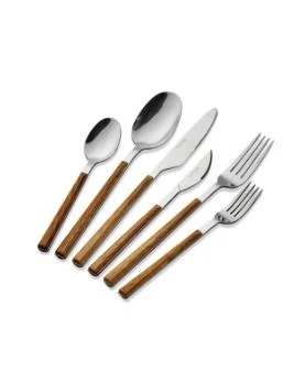 The Mia Wooden Çatal Kaşık Bıçak Takımı Gümüş 36 Parça CKB0220 ürün görseli 1