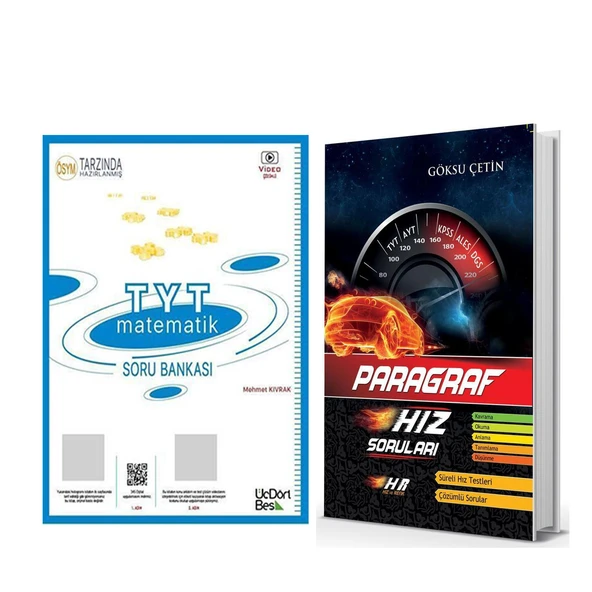 Üç Dört Beş TYT Matematik ile Hız ve Renk Paragraf Hız Soruları 2 Kitap Set ürün görseli 1