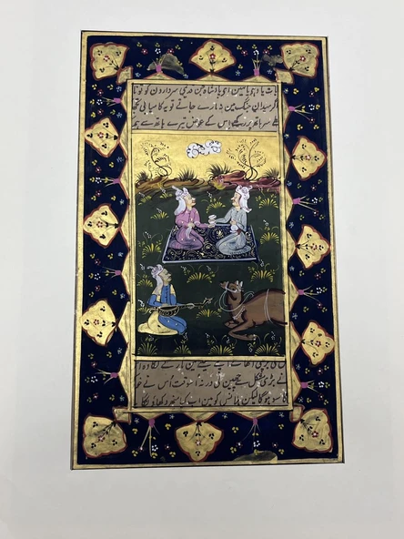 Divan-ı Muhabbet Adlı El Yapımı Minyatür Resim 27,5x16 cm ürün görseli 1