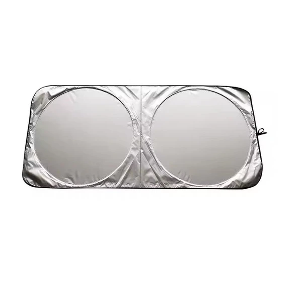 CARUB Güneşlik Miflonlu Ön Arka Katlanır 150x70cm - Araç Güneş Koruyucu ürün görseli 1